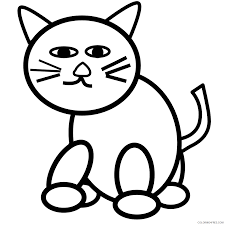 This coloring image meassure is about 600 pixel x 450 pixel with approximate file size for around 54.70 kilobytes. Cat Outline Coloring Pages Cat Clipart Printable Coloring4free Coloring4free Com