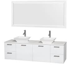 Check spelling or type a new query. Amare 72 Wall Mounted Double Bathroom Vanity Set With Vessel Sinks Glossy White Beautiful Bathroom Furniture For Every Home Wyndham Collection