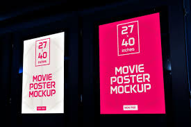 Free Movie Poster Mockup In 2020 Poster Mockup Poster Mockup Psd Poster Mockup Free