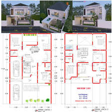 Maybe you would like to learn more about one of these? Desain Rumah Minimalis 2 Lantai 9 5x15 Meter 5 Kamar Tidur Shopee Indonesia