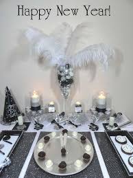 Black White And Silver New Year S Party Ideas Photo 1 Of 27 New Year S Eve Party Themes New Year S Party Decorations New Years Eve Day
