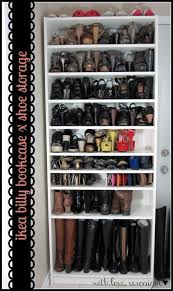 Ikea Billy Bookcase 29 Heels 9 Flats 13 Sandals 4 Ankle Boots 5 Tall Boots 4 Sneakers In 2 5 Square Feet Of Floor Space Avec Images Bibliotheque Ikea Billy Bibliotheque Billy Rangement Chaussures Ikea
