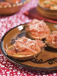 Pan Catalan Met Serranoham Recept Voorgerecht Recepten Voedsel Ideeen Gevuld Brood