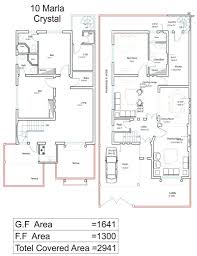 10 Marla Crystal P 10 Marla House Plan Beautiful House Plans House Map