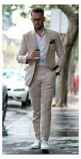 Men Wedding Suit Men Linen Tuxedo Slim Fit Beige Linen Prom Etsy In 2021 Mens Fashion Suits Linen Suits For Men Summer Suits Men