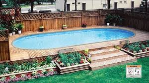 Semi Inground Pool Packages Doughboy Pools Backyard Pool Landscaping Pools Backyard Inground Inground Pool Landscaping
