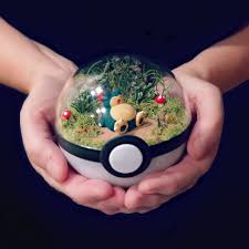 Snorlax Poke Ball Terrarium By The Vintage Realm Pokemon Terrarium Pokemon Craft Pokemon Diy