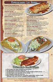 Los Amigos Mexican Restaurant Menu In New Castle Indiana