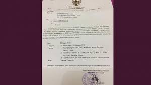 Pemerintah kampung tanggulasri dusun i panggungsari. Cek Fakta Beredar Surat Undangan Pelantikan Anggota Dpr 2019 2024 Di Tiga Hotel Ini Kata Kpu Tribunnews Com Mobile