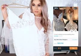 Vorspeisen war, sah die panthers…: Diese Frau Bestellt Brautkleider Aus Der Wish App Und Macht Den Hartetest