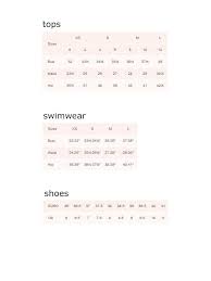 58 correct ella moss swimwear size chart