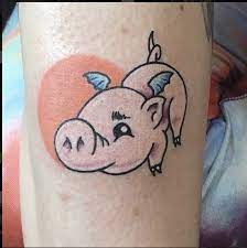 The words represented a part of his asap crew and rap culture. Cartoon Pig By Brad Reed Tattoonow