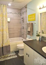 Off the top of my head, there are lots of themes you can do with a kids' bathroom. Kids Bathroom Reveal And Some Great Tips For Post Reno Clean Up The Diy Mommy Kids Bathroom Design Gray Bathroom Decor Bathroom Kids
