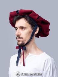 Buy Two-colored Renaissance Hat, Landsknecht Festival Outfit, Medieval Cap,  Landsknecht Headwear, Renaissance Hat by Steel Mastery Online in India