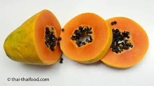 Die papaya gilt allgemein als schlankfrucht und das völlig zu recht. Papaya Frucht Malakor à¸¡à¸°à¸¥à¸°à¸à¸­ Papayabaum Thai Thaifood De