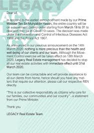 Recommendations of the immunization practices advisory committee (acip). Legacy Real Estate Public Announcement 2 We Are Sure That Most People Has Gotten The Latest Update From Our Prime Minister Tan Sri Muhyiddin Yassin That The Entire Country Will Be