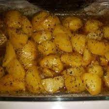 Greek Style Potatoes Recipe Greek Style Potatoes Greek Potatoes Greek Recipes