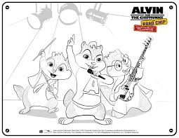 Alvin and the chipmunks coloring pages. Win Alvin And The Chipmunks The Road Chip On Blu Ray Ends 4 25 16 Reelmama Com