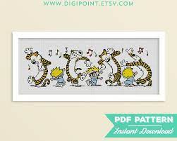 This cross stitch kit includes everything you need to stitch your own rainbow. 50 Off Sale Calvin And Hobbes Cross Stitch Pattern Hugs Calvin And Hobbes Counted Cross Stitch Cross Stitch Patterns Cross Stitch Cross Stitch Patterns Free
