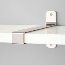 Ikea Bergshult Granhult Wall Shelf Combination White Nickel Wall Shelves Wall Shelf Brackets Shelves