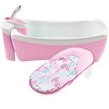Summer Infant Lil Luxuries Whirlpool Bubbling Spa Shower Bath Tub Pink Toddler Bath Spa Shower Baby Bath Tub