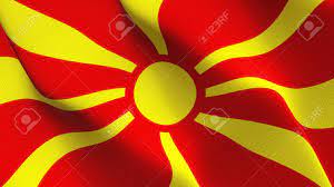 Flag of the republic of macedonia. Macedonia Flag Waving On Wind Macedonian Background Fullscreen Stock Photo Picture And Royalty Free Image Image 131554411