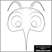 32+ mosquito coloring pages for printing and coloring. Mosquito Mask Mask Coloring Page Free Print And Color Online