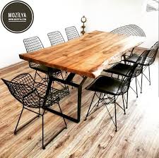 Live Edge Dining Table Alaca Walnut Solid Wood Table Etsy In 2020 Live Edge Dining Table Furniture Home