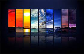 Spectrum Of The Sky Background Hd Wallpaper Cool Desktop Backgrounds Desktop Background Pictures