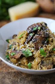 Garlic Parmesan Spaghetti Squash With Mushrooms Pickled Plum Food And Drinks Recipe Spaghetti Squash Recipes Easy Squash Recipes Recipes