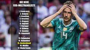Darstellung der heimbilanz von deutschland gegen ungarn. Deutschland In Der Fifa Weltrangliste Nach Wm Debakel Nur Noch Auf Platz 15 Sportbuzzer De