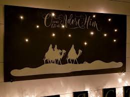 Three Wise Men Light Up Wall Decor Diy Nativity Christmas Diy Wood Christmas Decor Diy