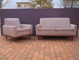 155cm width x 83.5 depth 70cm high 1 seater x2: Parker Upholstered 2 Seater Sofa Lounge Couch Retro Vintage Invisedge