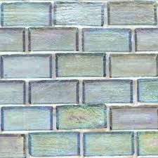 The tile looks crystal and clean. Subway Tile Smoky Quartz Iridescent Mini Glass Subway Tile Mosaic Tile Warehouse Recycled Glass Tile Iridescent Glass Tiles Glass Tile Design