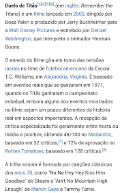 O vencedor do oscar denzel washington faz uma interpretação vitoriosa nesse filme comovente e inspirador. Resumo Do Filme Duelo De Titas Urgente Brainly Com Br