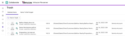 Restore Files and Folders from Trash – Egnyte