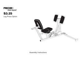 precor s3 25 baby gym user manual manualzz com