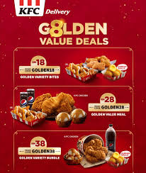 Taptaze tavuk etleri ve 11 baharatlı gizli tarif ile hazırlanan kentucky fried chicken parmak ısırtan (2kişilik) 2 kfc tavuk burger,4 kemiksiz çıtır,10 hotshots,4 soğan halkası, 2 küçük boy patates. Kfc Offers Golden Value Deals With Savings Up To 30 For A Fried Chicken Feast Penang Foodie