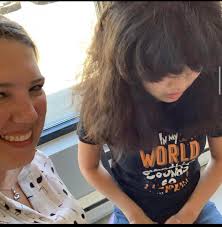 My blind baby has had her hair down ❤️