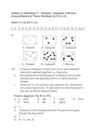 Classify each of the following as elements (e), compounds (c) or mixtures (m). 31 Element Compound Mixture Worksheet Worksheet Project List