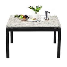 This is an elegant modern coffee table with a white lacquer finish. Buy Modern White Faux Marble Square Coffee Table 29 Inch Accent Side Table Sofa Center Table For Living Room Dining Room Tea Home Decor T0001 Online In Indonesia B08r6w2j79