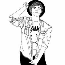 Black And White Boy Drawing Tumblr Boy Outline Guy Drawing Outline Drawings Tumblr Outline