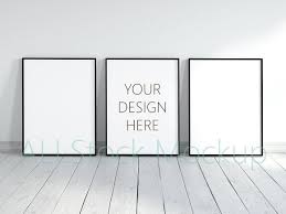 3 Minimal Frame Mockup Frame Mockups Poster Frame Frame