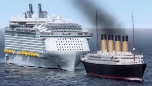 At full capacity, the allure of the seas holds 7,878 passengers. Titanic Vs The Oasis Class Malcolm Oliver S Waterworld