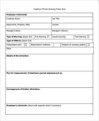 After the test but before lunch, i went jogging. Free 9 Sample Written Warning Forms In Pdf Ms Word