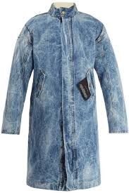 Men's denim coats & jackets. Holy Water Denim Coat Fear Of God Matchesfashion Us Denim Coat Denim Trench Coat Trench Coat Men