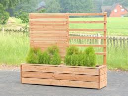 Sichtschutz Mit Pflanzkasten Holz Lang L Transparent Geolt Natur Hohe Pflanzkasten 52 Cm Gesamthohe 180 Cm Wet Pflanzkasten Pflanzkasten Holz Rankgitter