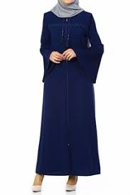 Ispanyol Kollu Krep Ferace Lacivert 1083 03 2020 Elbiseler Elbise Giyim