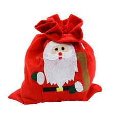 Au bord de son nuage, ouvre son parachute et Geschenktasche Aus Stoff Pere Noel Harold Rot Weihnachtsbasteln Eminza
