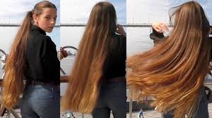 Tight hairbraid of sexy beauty : Realrapunzels Healthy Long Brown Hair And A Beautiful View Preview Youtube